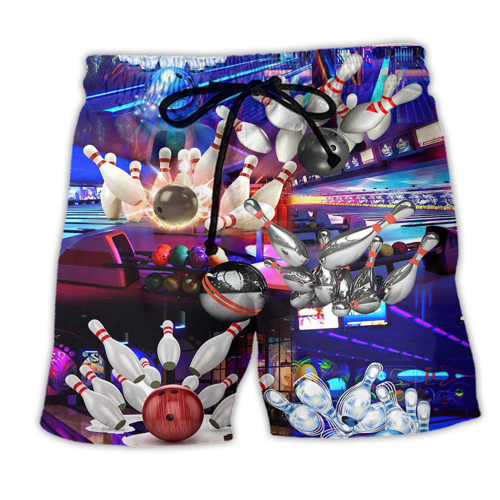 Bowling Luxury Nice Style Trendy Aloha Hawaiian Beach Shorts Bowling Luxury Nice Style Trendy Aloha Hawaiian Beach Shorts