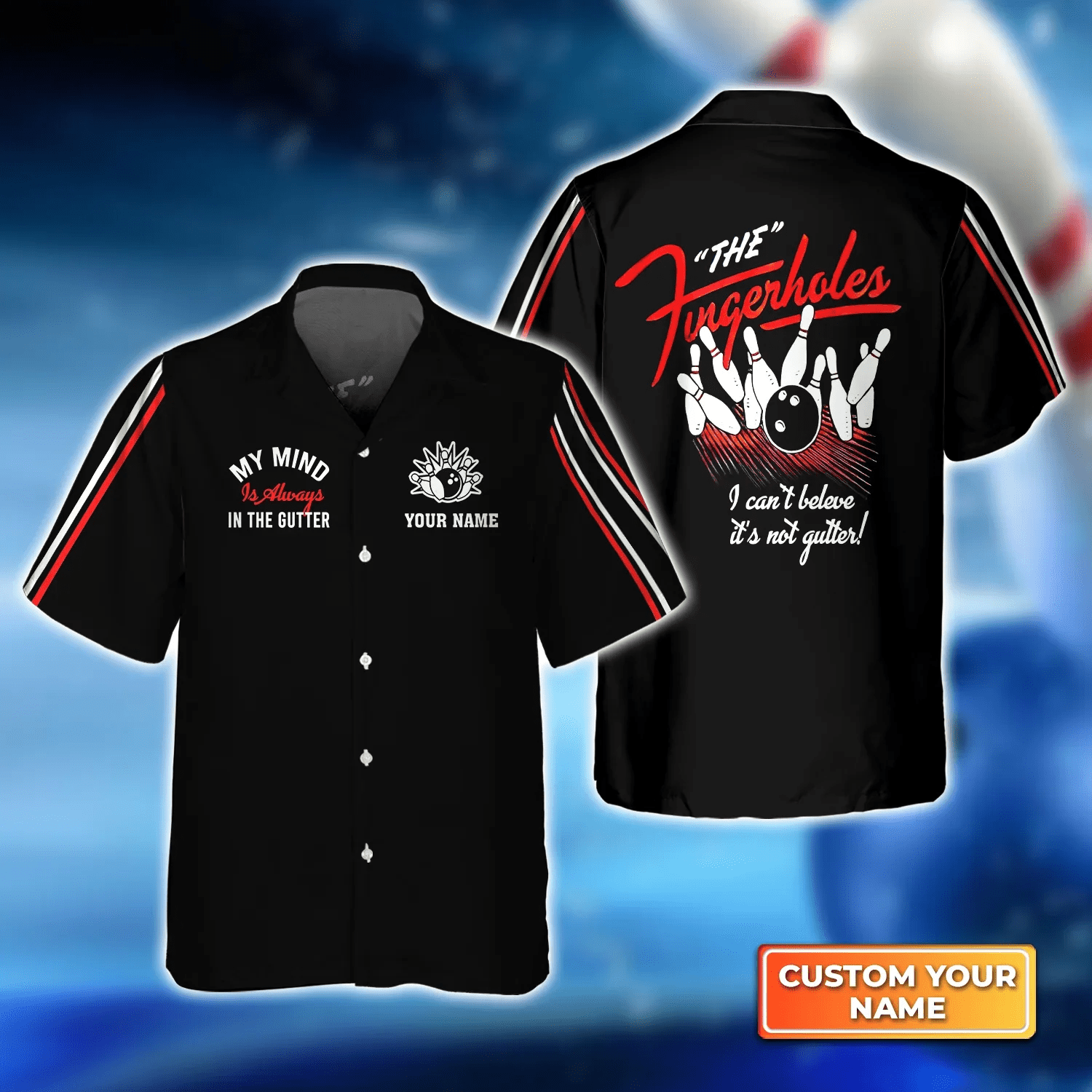 Bowling My Mind Is Always In The Gutter Trendy Hawaiian Shirt, Bowling Trendy Hawaiian Shirt For Men, Women, Bowling Team Shirt