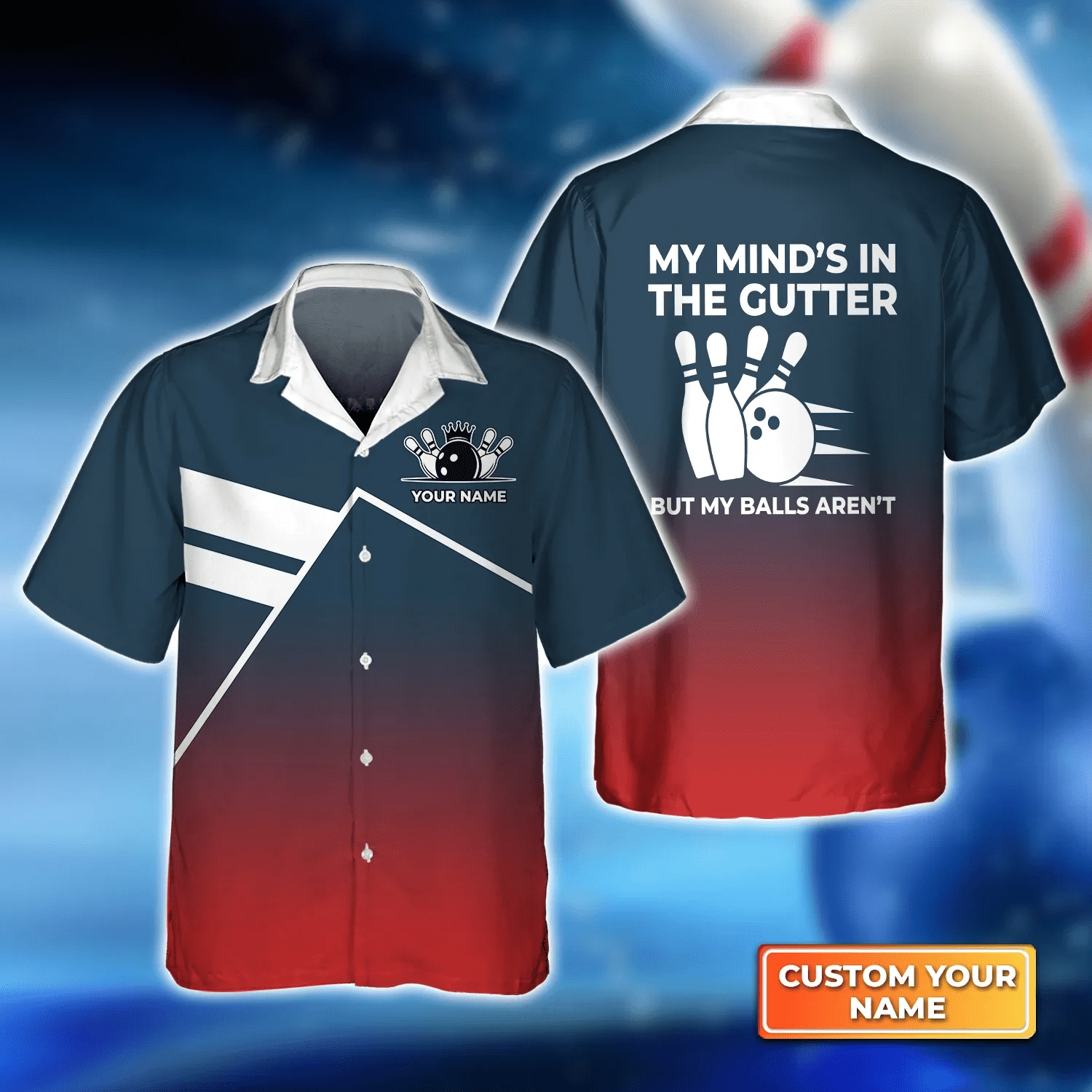 Bowling My Mind’s In The Gutter But My Balls Aren’t Trendy Hawaiian Shirt, Bowling Trendy Hawaiian Shirt For Men, Women, Bowling Team Shirt