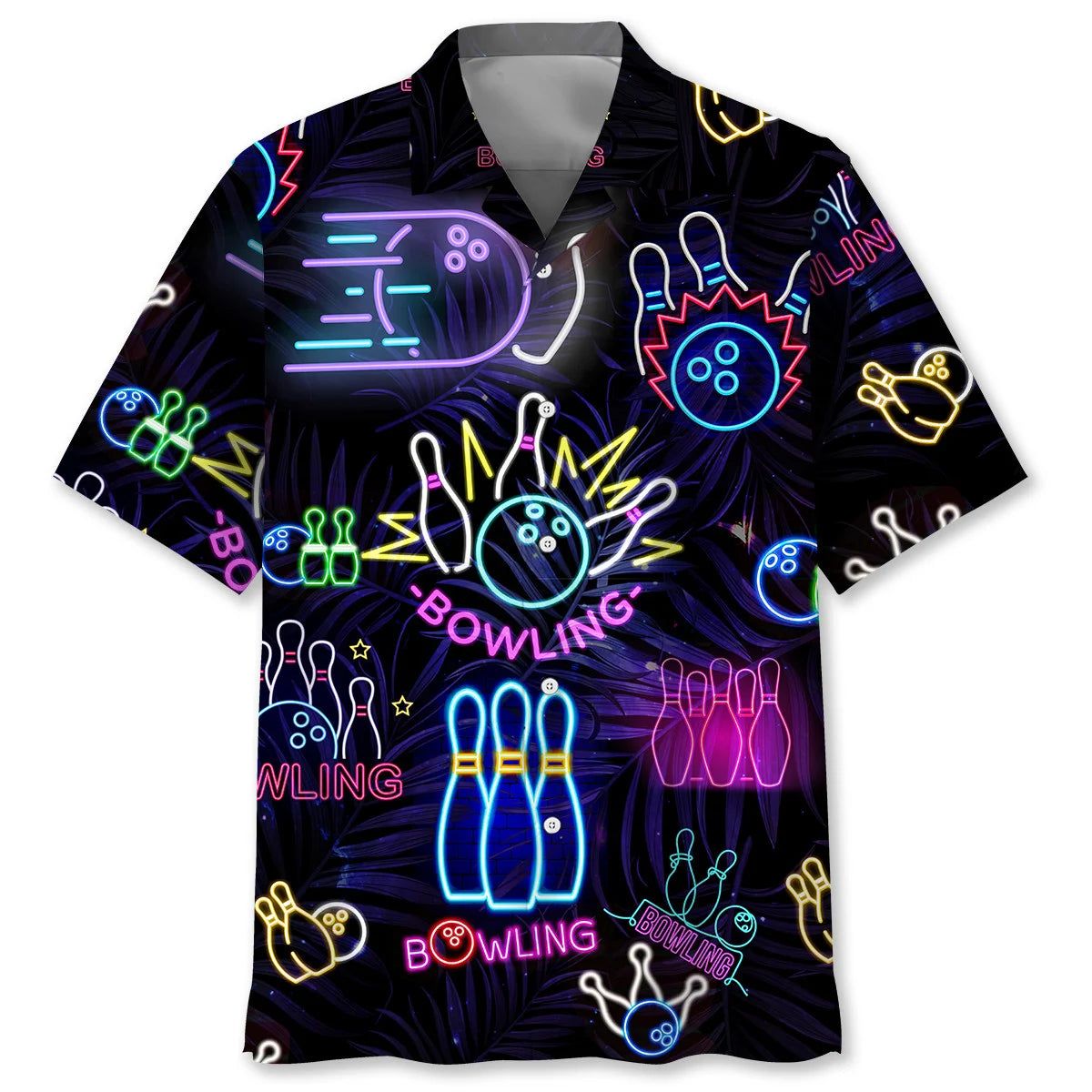 Bowling Neon Trendy Hawaiian Shirt