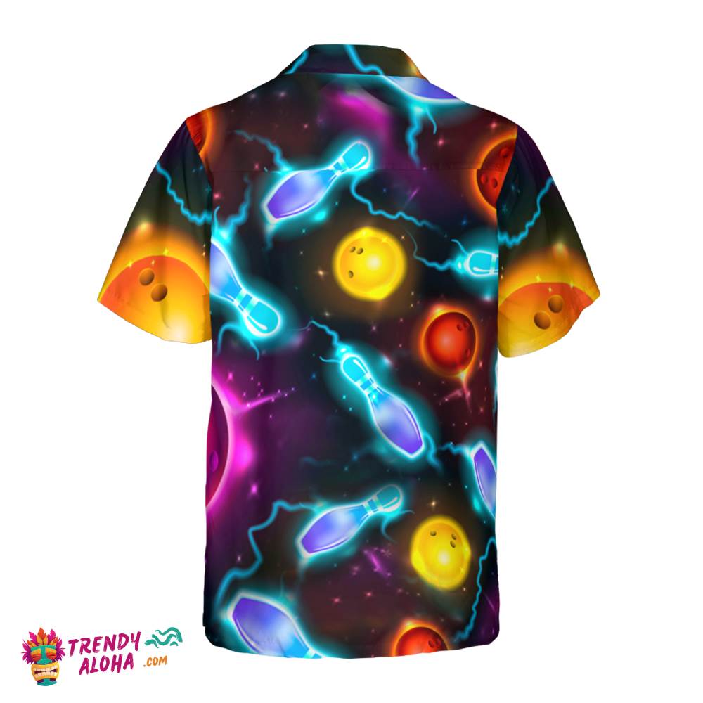 Bowling Space Color Hawaiian Shirt