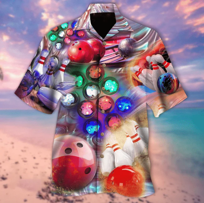 Bowling Super Strike Hawaiian Excitement Shirt