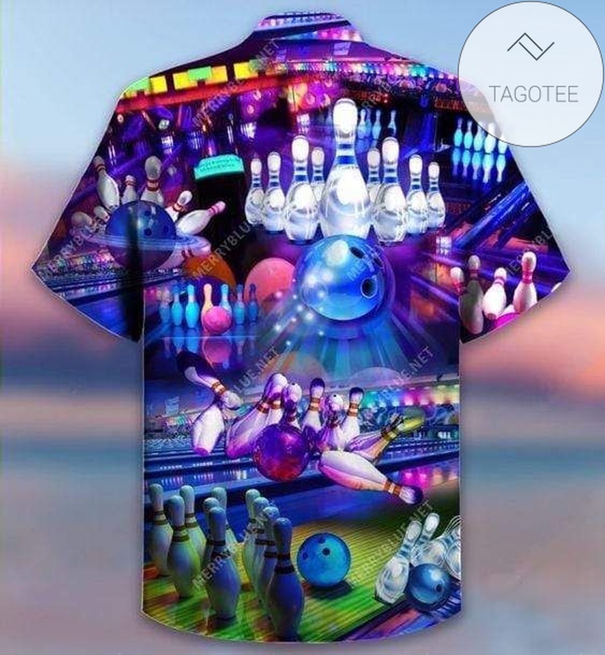 Bowling Takes Balls A Bold Statement on Stylish Hawaiian Shirt