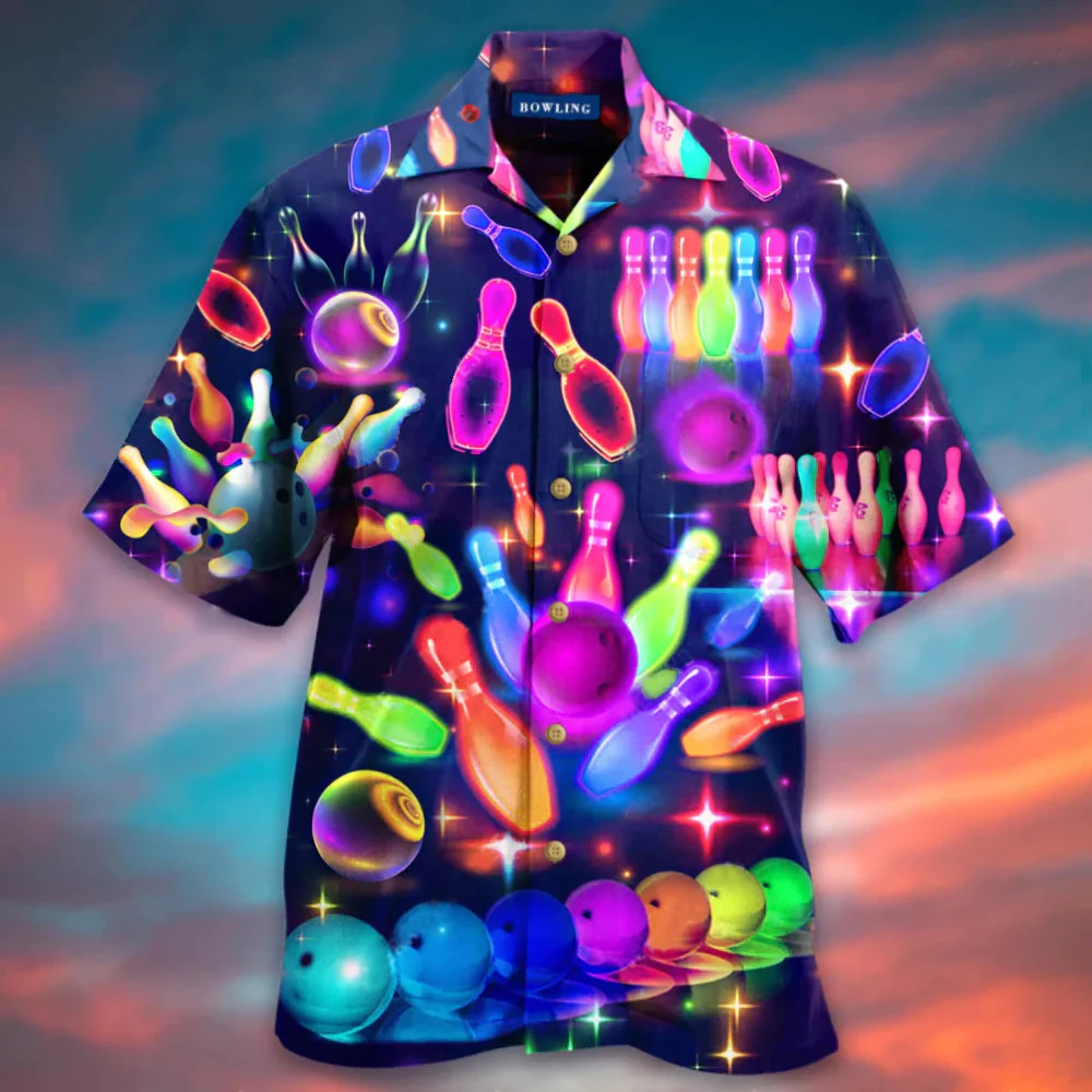 Bowling This Is How I Roll Button Up Shirt Trendy Hawaiian Shirt Foe Men And Women
