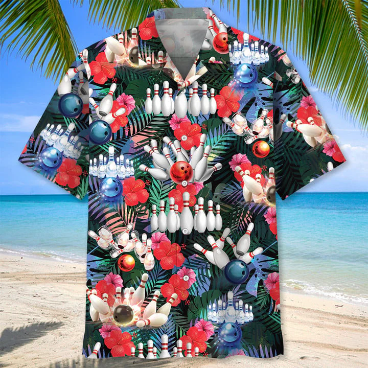 Bowling Tropical Trendy Hawaiian Shirt