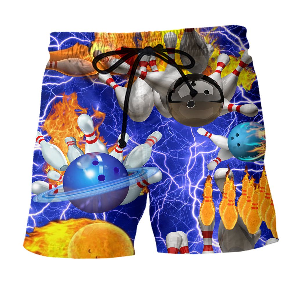 Bowling When Nothing Is Going Right Trendy Aloha Hawaiian Beach Shorts Bowling When Nothing Is Going Right Trendy Aloha Hawaiian Beach Shorts