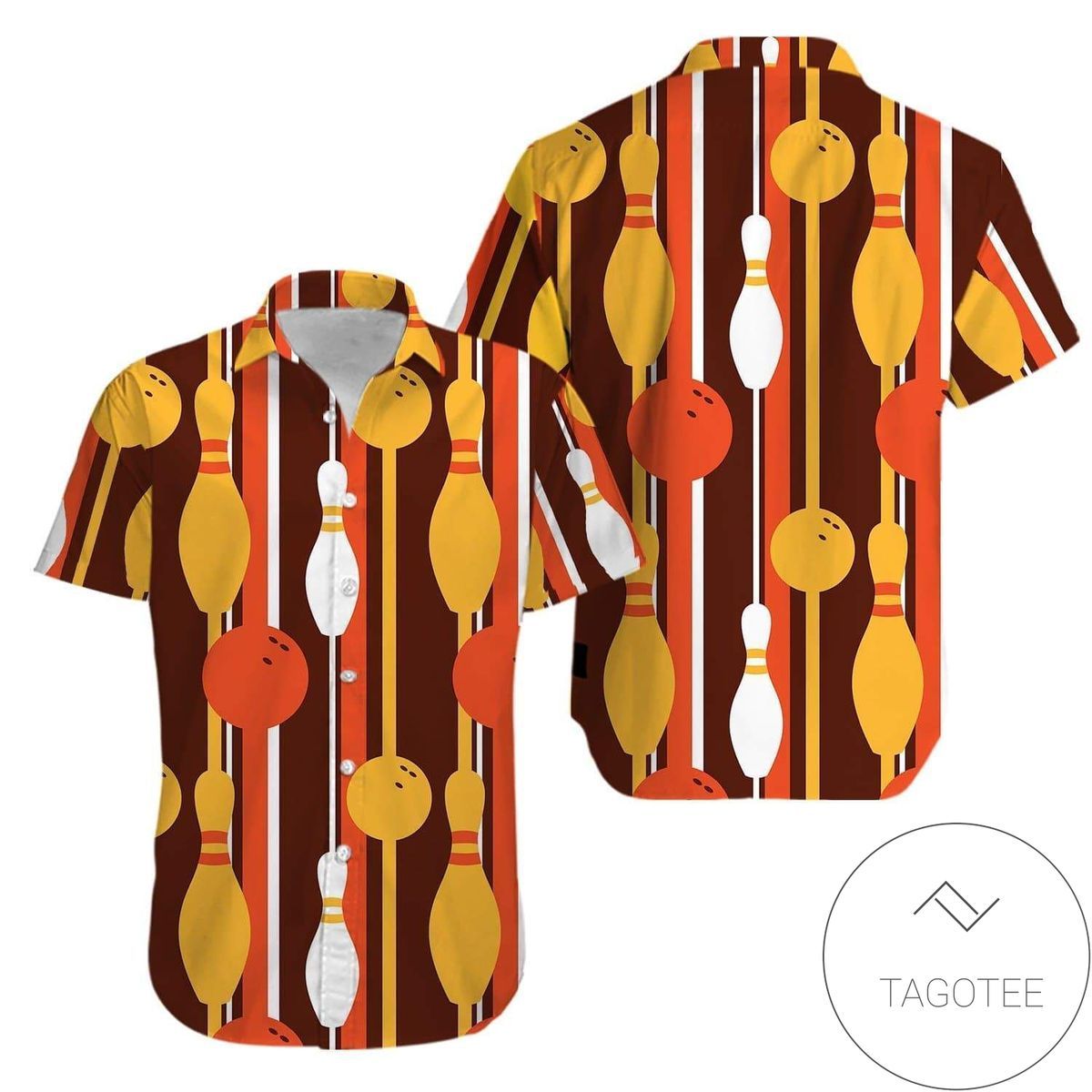 Bowling’s Golden Aura Celebrated on Premium Hawaiian Shirt