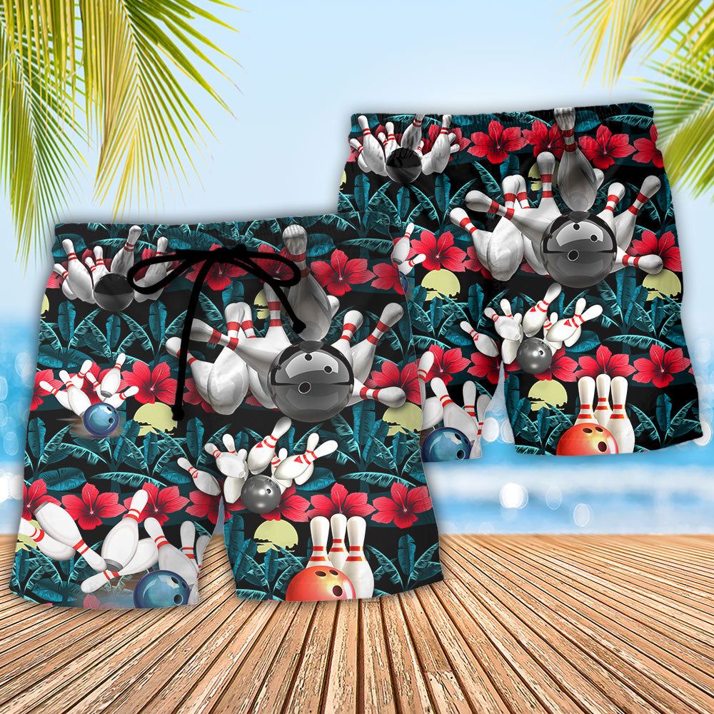Bowls Bowling Don’t Be Jealous Just Because You Can’t Play Bowling Like Me Trendy Aloha Hawaiian Beach Shorts