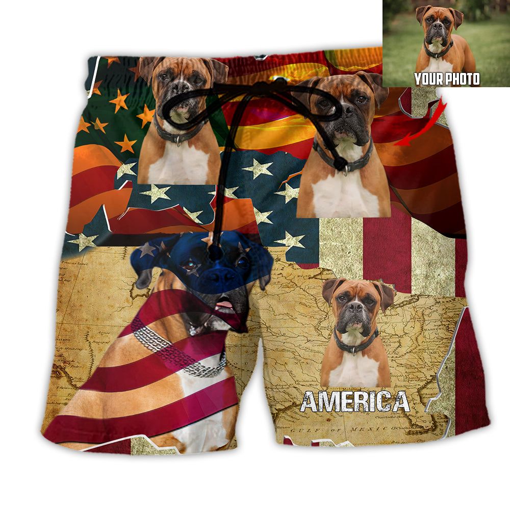 Boxer America Sunset Cool Custom Photo Trendy Aloha Hawaiian Beach Shorts Boxer America Sunset Cool Custom Photo Trendy Aloha Hawaiian Beach Shorts