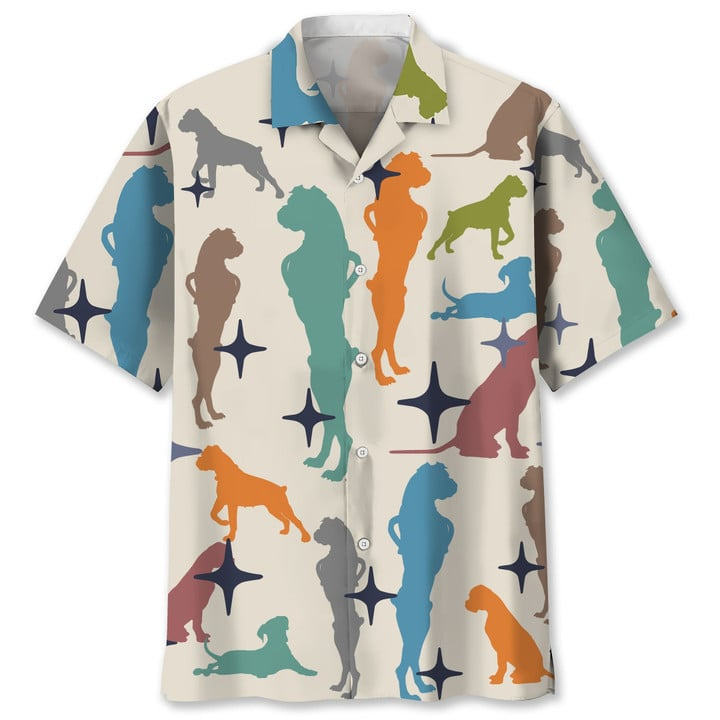 Boxer Colorful Trendy Hawaiian Shirt