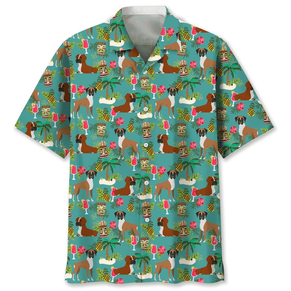 Boxer Hawaiian Beach Trendy Hawaiian Shirt