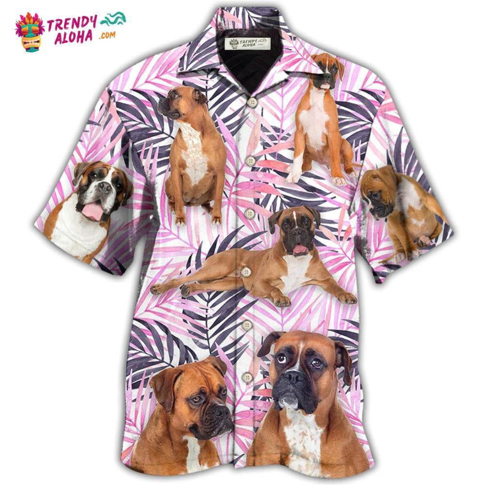 Boxer Tropical Leaf Style Hawaiian Shirt – Trendy Aloha Boxer Tropical Leaf Style Hawaiian Shirt – Trendy Aloha