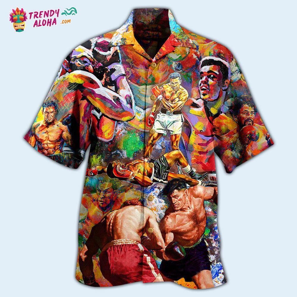 Boxing Is My Therapy Mix Color Hawaiian Shirt – Trendy Aloha