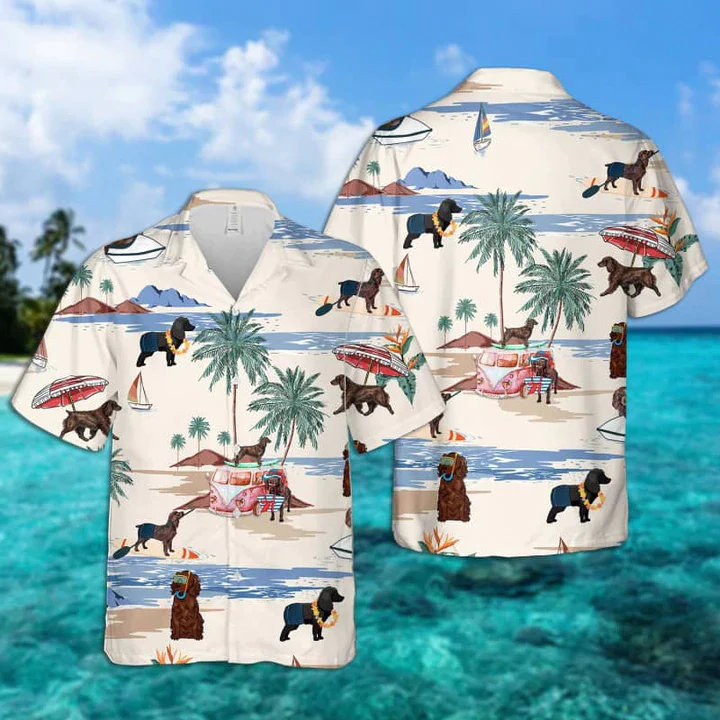 Boykin Spaniel Aloha Beach Hawaiian Shirt for Men