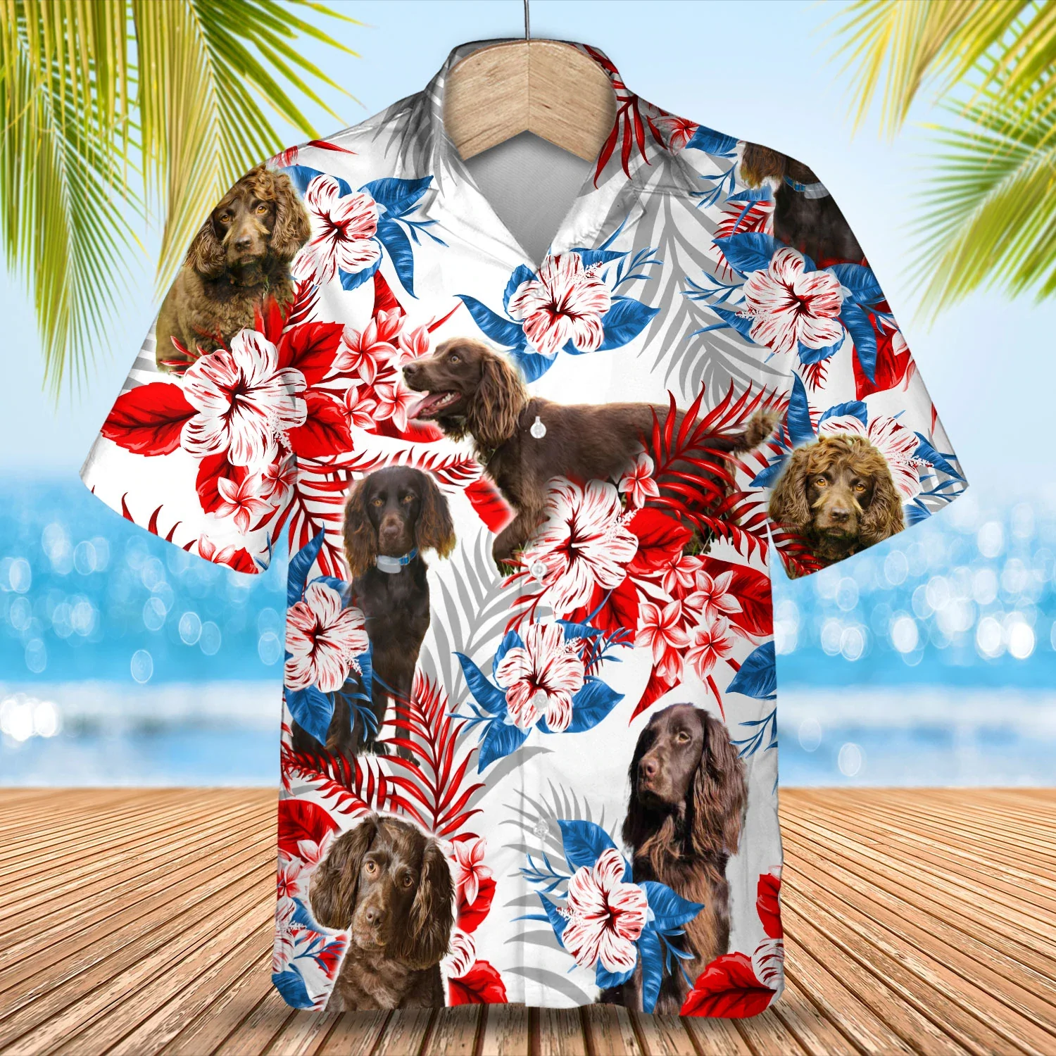 Boykin Spaniel Trendy Hawaiian Shirt, Dog Summer Aloha Shirt, Men Trendy Hawaiian Shirt, Women Trendy Hawaiian Shirt