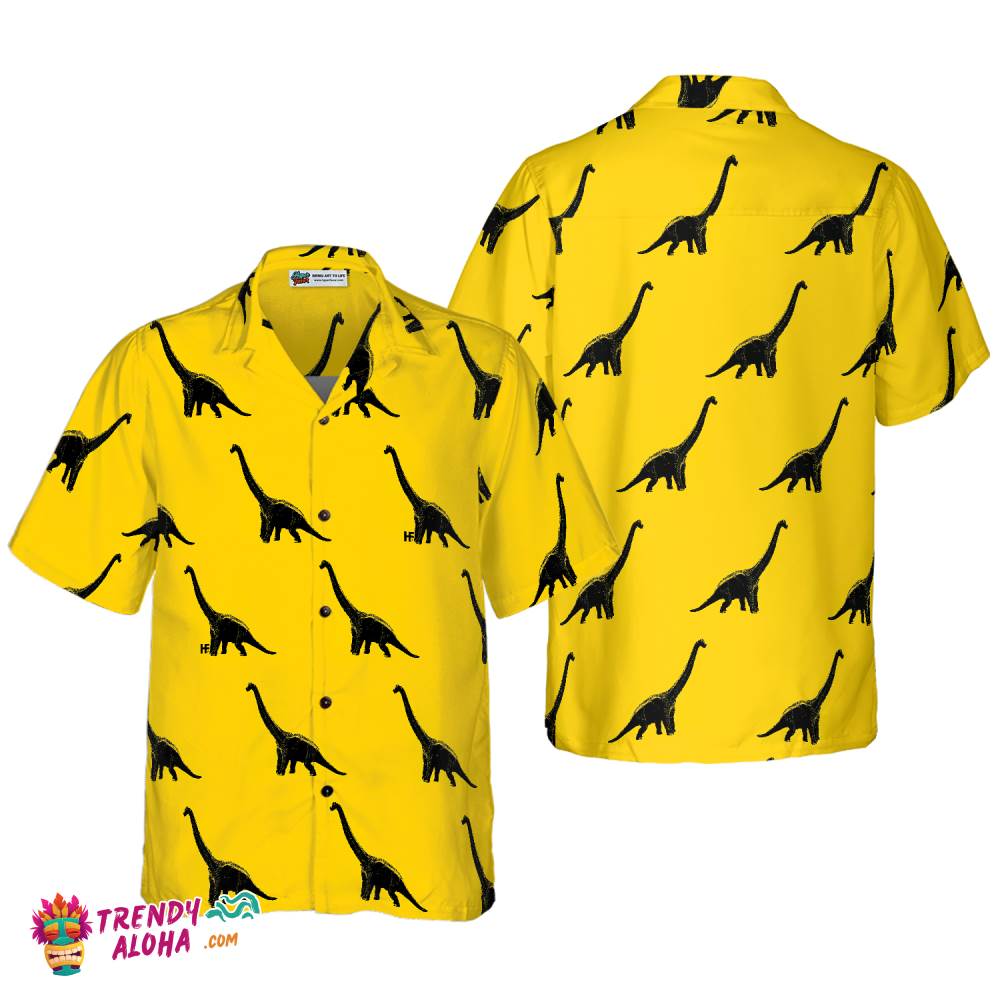 Brachiosaurus Dinosaur Hawaiian Shirt