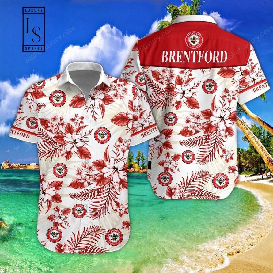 Brentford Fc Red Flower Tropical New Design Hawaiian Shirt