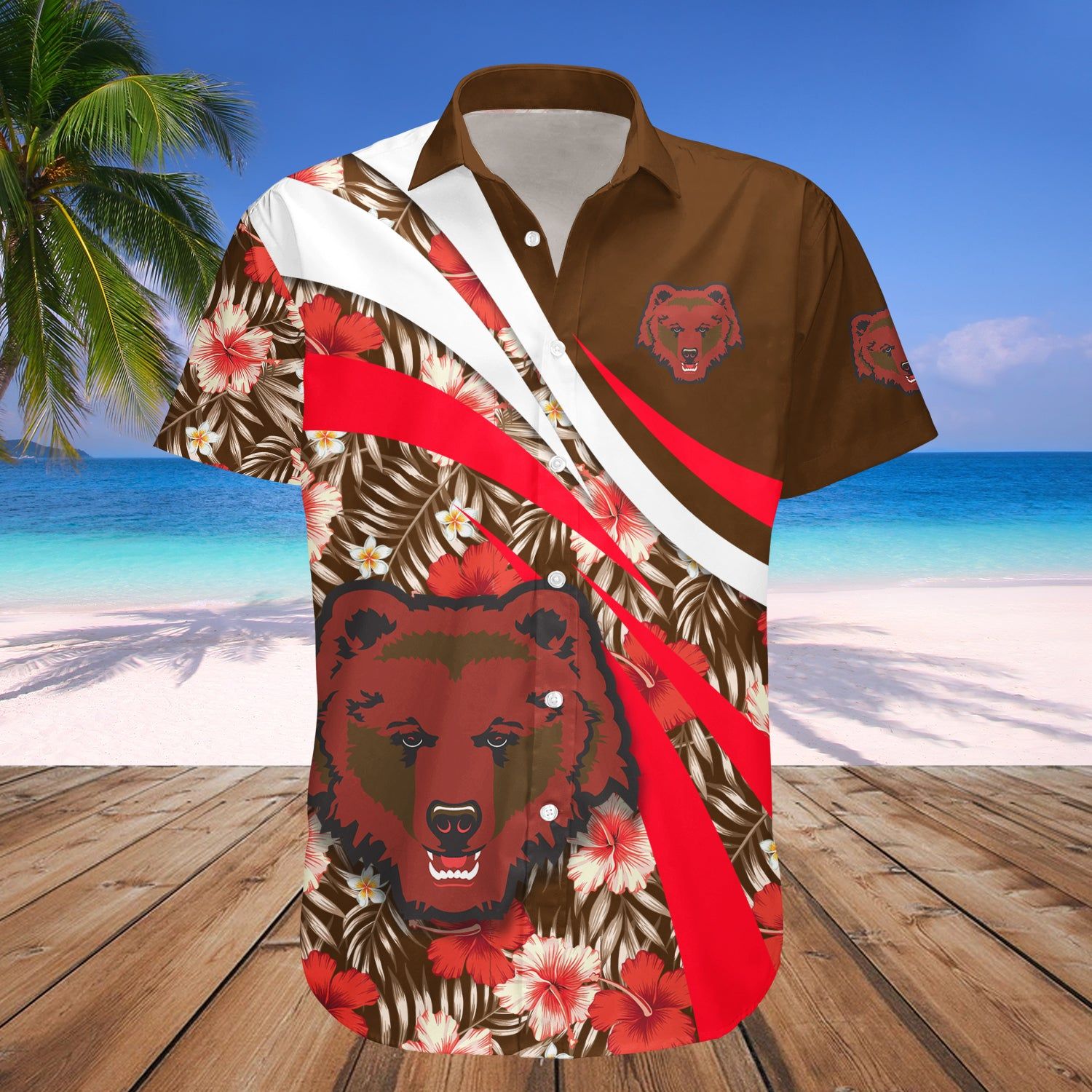 Brown Bears Hawaii Shirt Hibiscus Sport Style – NCAA