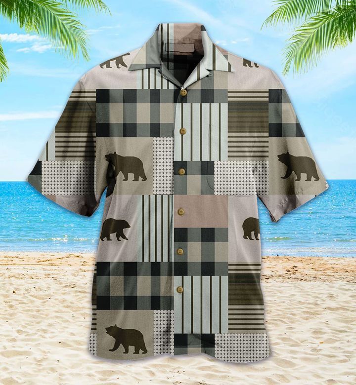 Brown Rustic Bear Hawaiian Shirt Ideal Summer Gifts