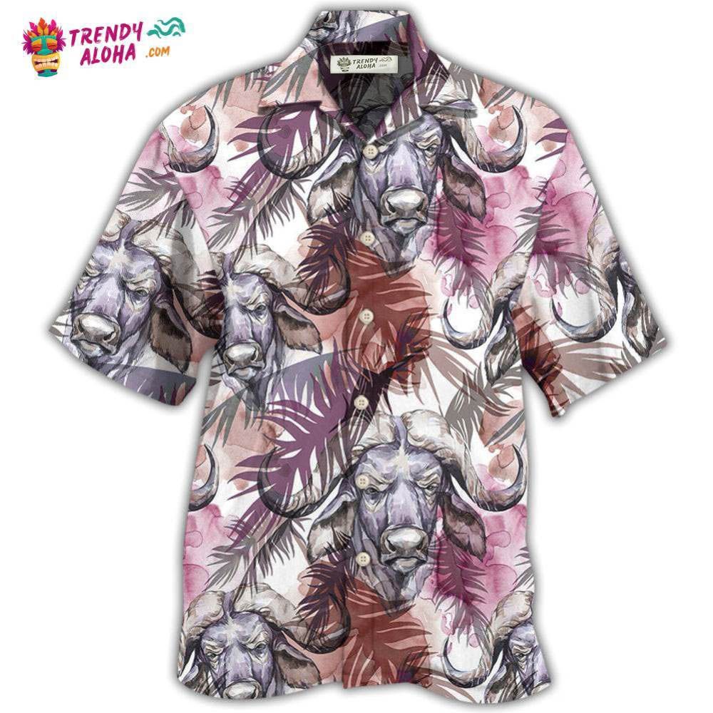 Buffalo Behind Tropical Leaf Hawaiian Shirt – Trendy Aloha Buffalo Behind Tropical Leaf Hawaiian Shirt – Trendy Aloha