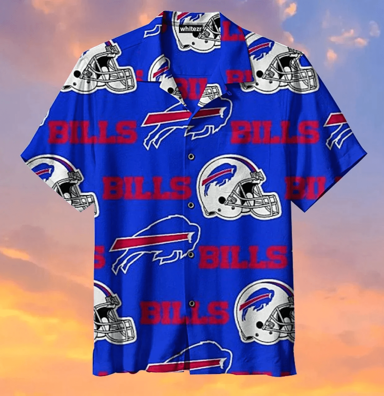 Buffalo Bills Hawaiian Shirt Buffalo Bills American Football Helmet Blue Hawaii Shirt Buffalo Bills Aloha Shirt