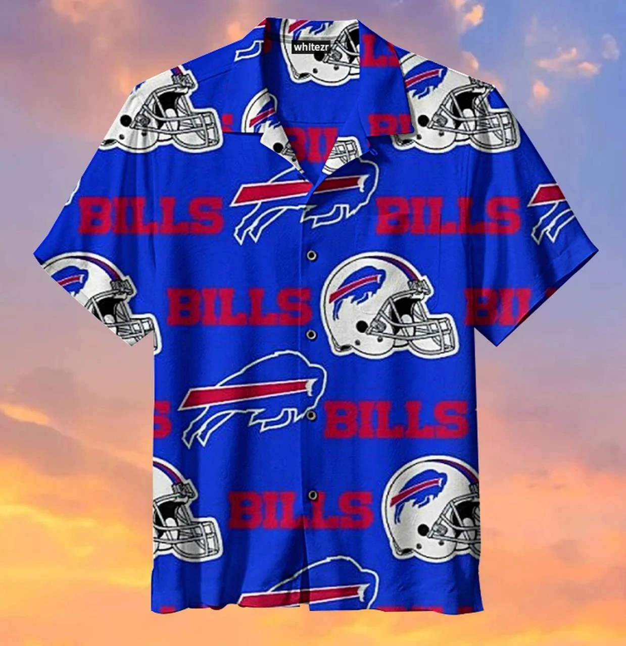 Buffalo Bills Hawaiian Shirt Buffalo Bills American Football Helmet Blue Hawaii Shirt Buffalo Bills Aloha Shirt