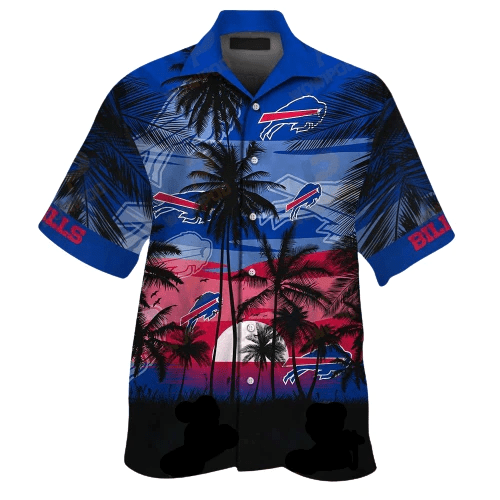 Buffalo Bills Hawaiian Shirt Buffalo Bills Palm Tree Sunset Blue Hawaii Shirt Buffalo Bills Aloha Shirt