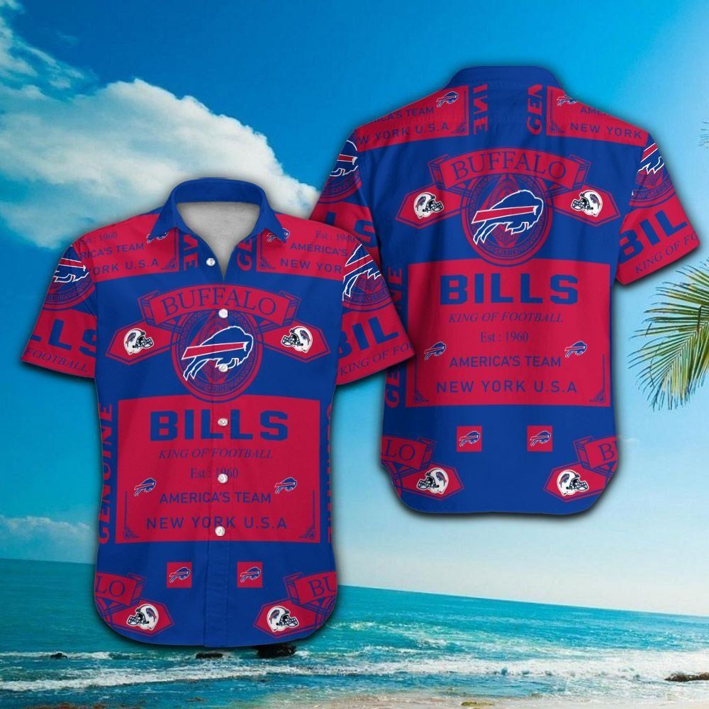Buffalo Bills Hawaiian Tropical Short Sleeve Button Up Shirt Unique