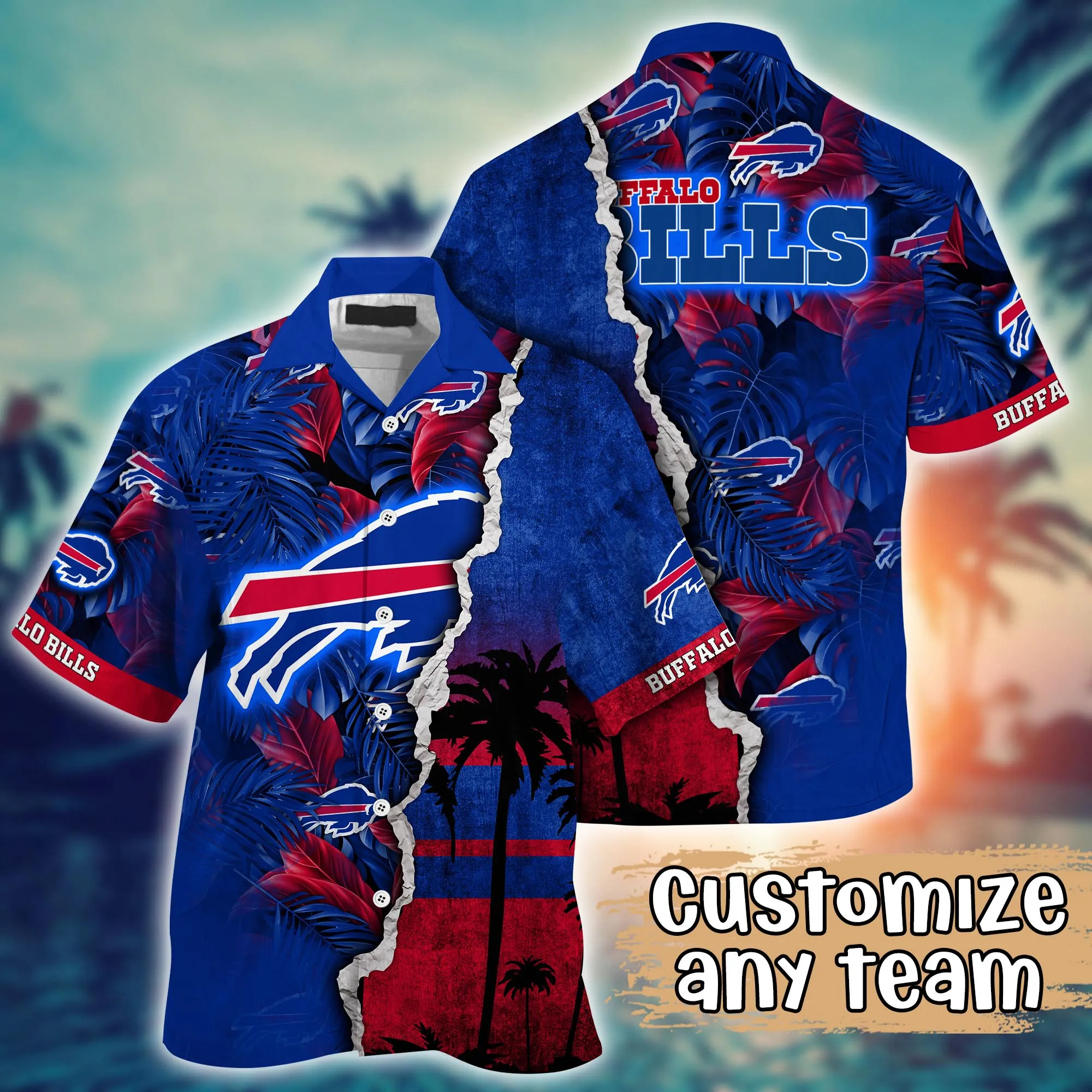 Buffalo Bills NFL Hawaiian Shirt Custom Umbrellas (For Sun) Aloha Shirt