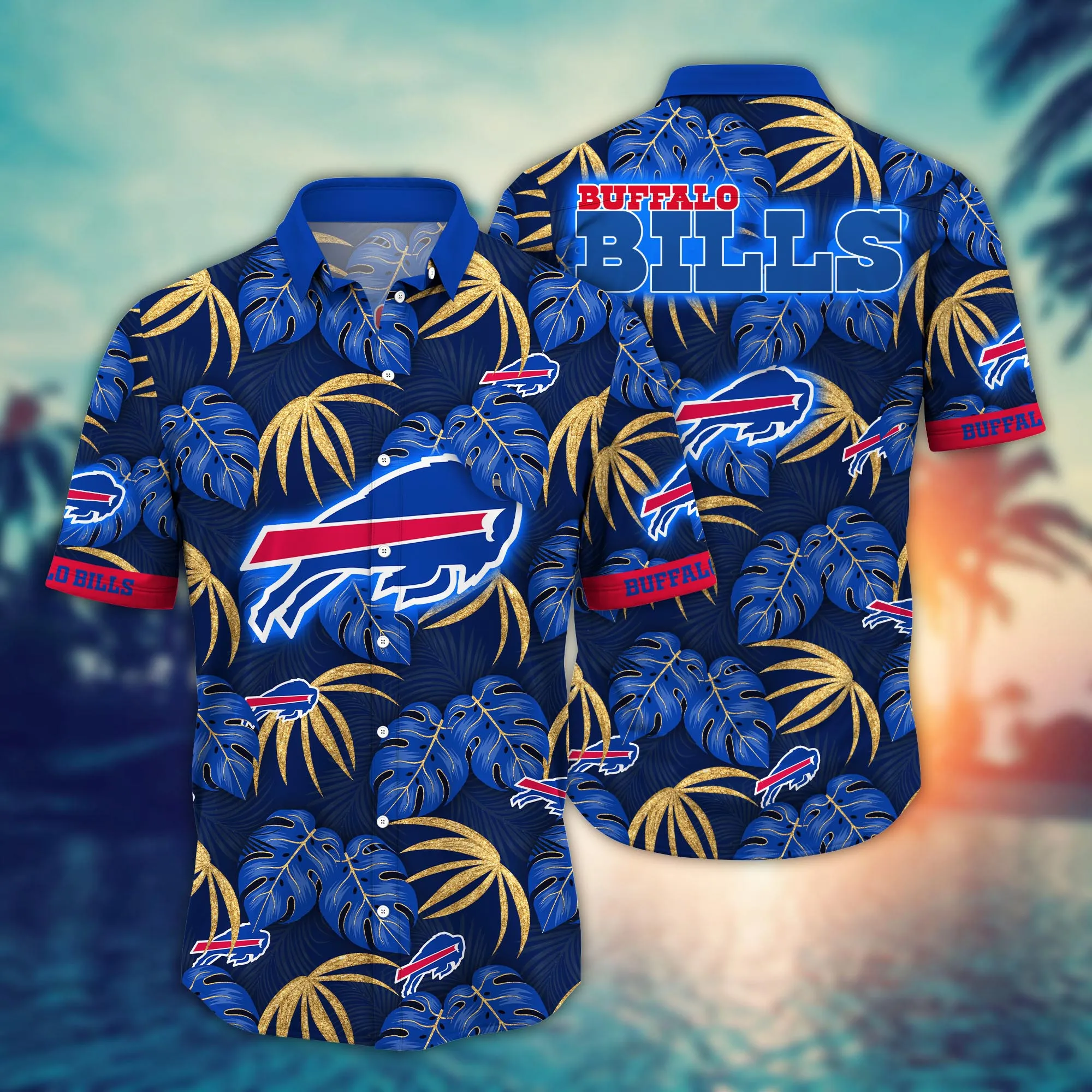 Buffalo Bills NFL Hawaiian Shirt Flip Flops Aloha Shirt
