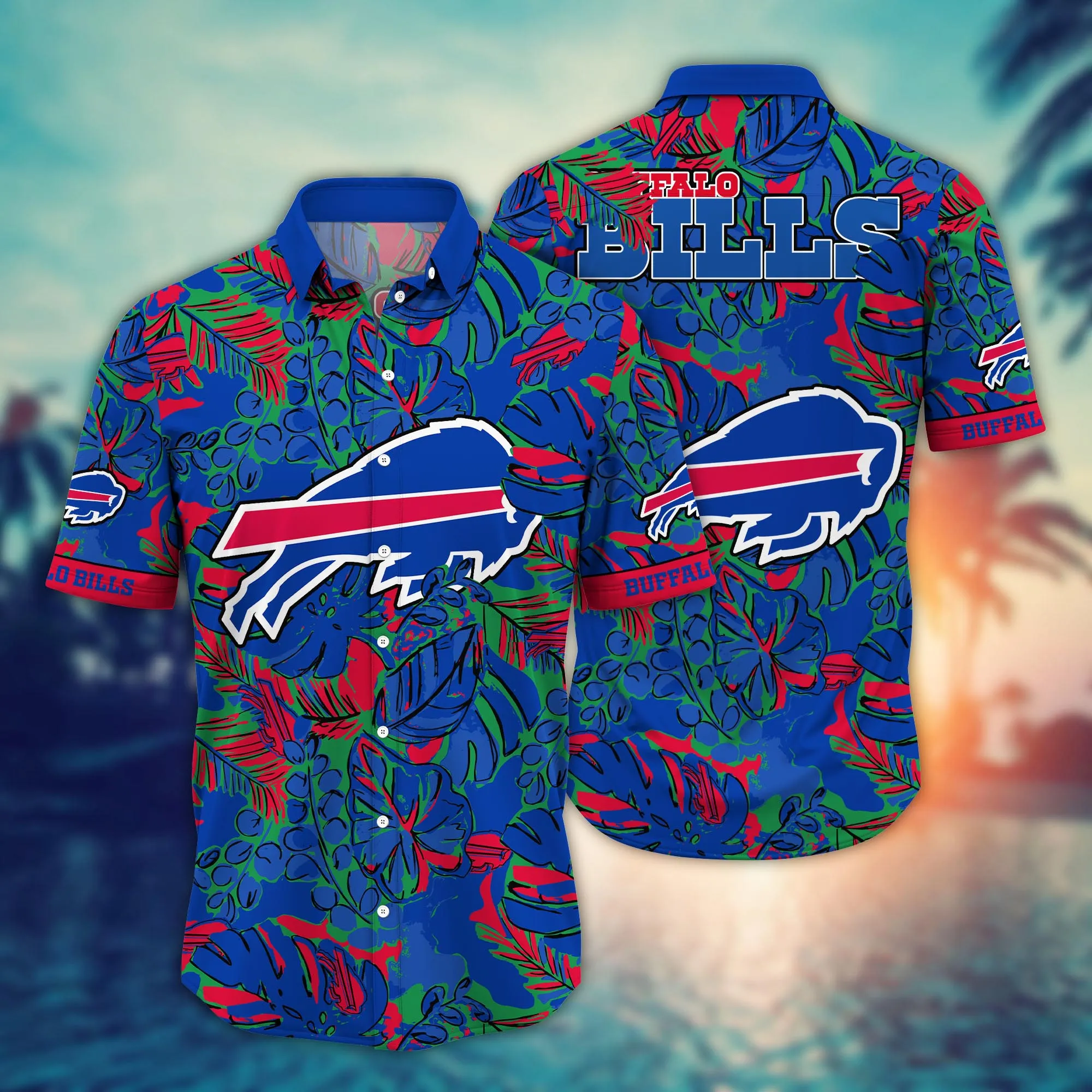 Buffalo Bills NFL Hawaiian Shirt Ocean Waves Aloha Shirt