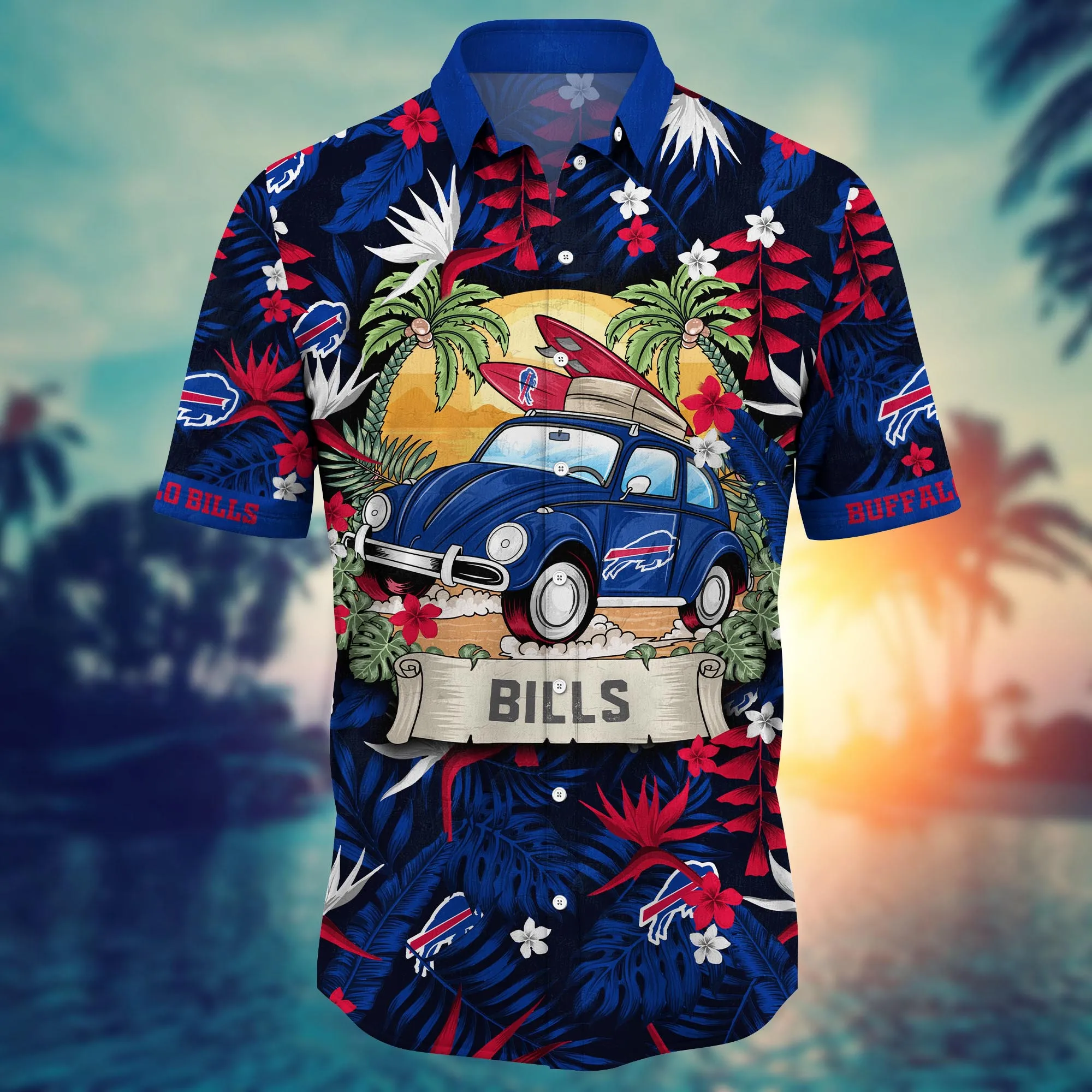 Buffalo Bills NFL Hawaiian Shirt Pool Partiestime Aloha Shirt