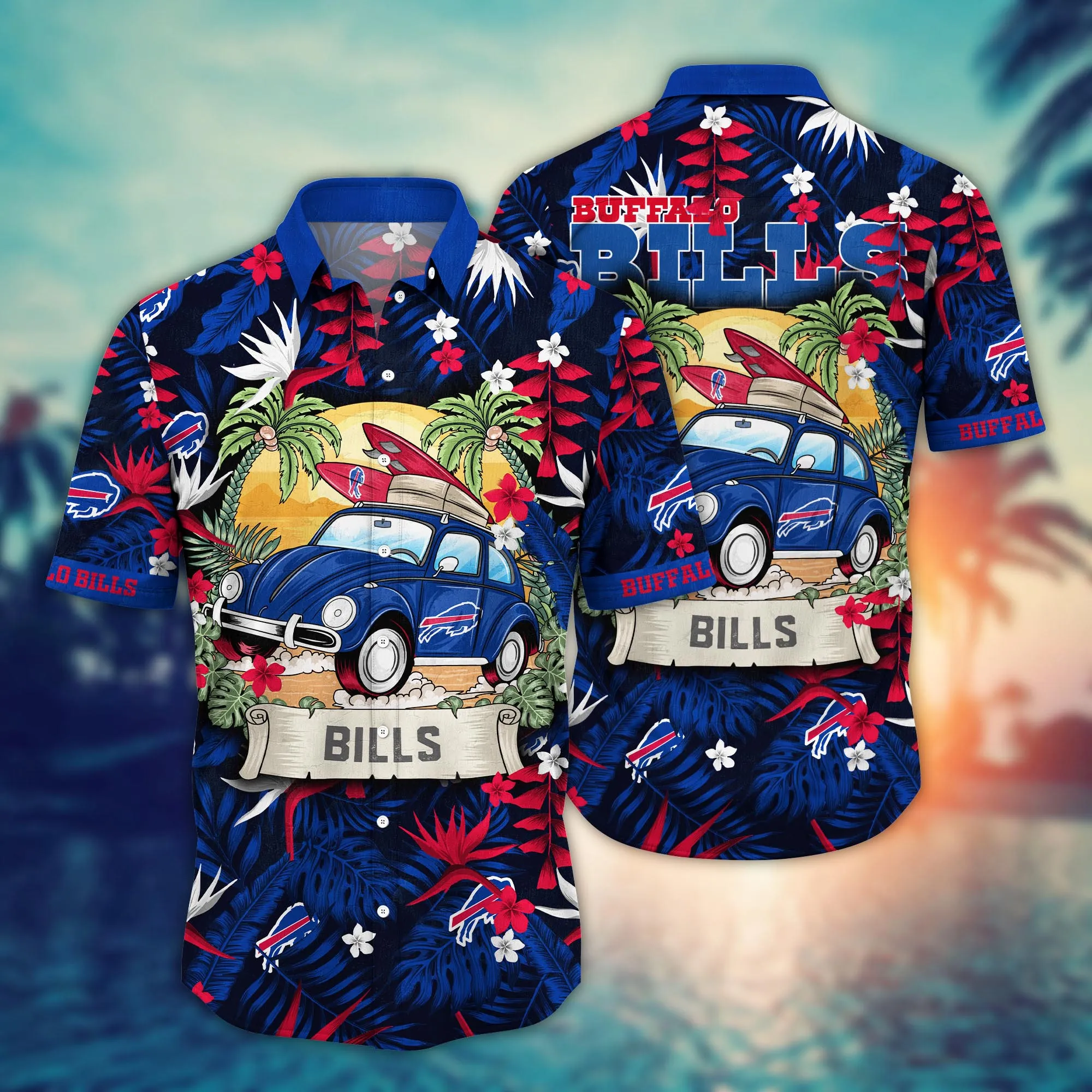 Buffalo Bills NFL Hawaiian Shirt Pool Partiestime Aloha Shirt