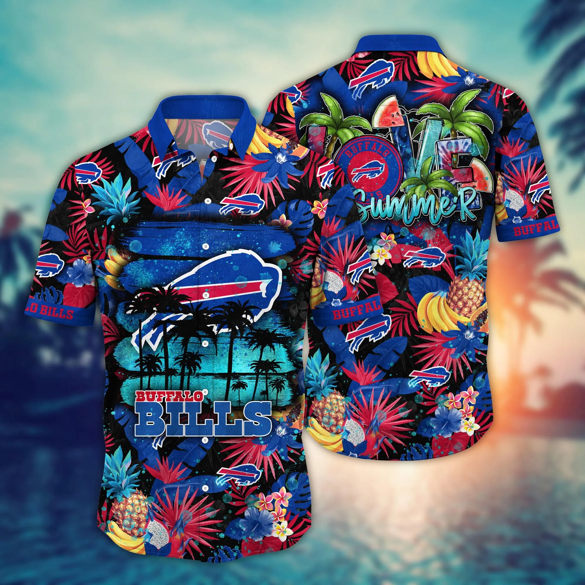 Buffalo Bills NFL Hawaiian Shirt Sun-Soakedtime Aloha Shirt