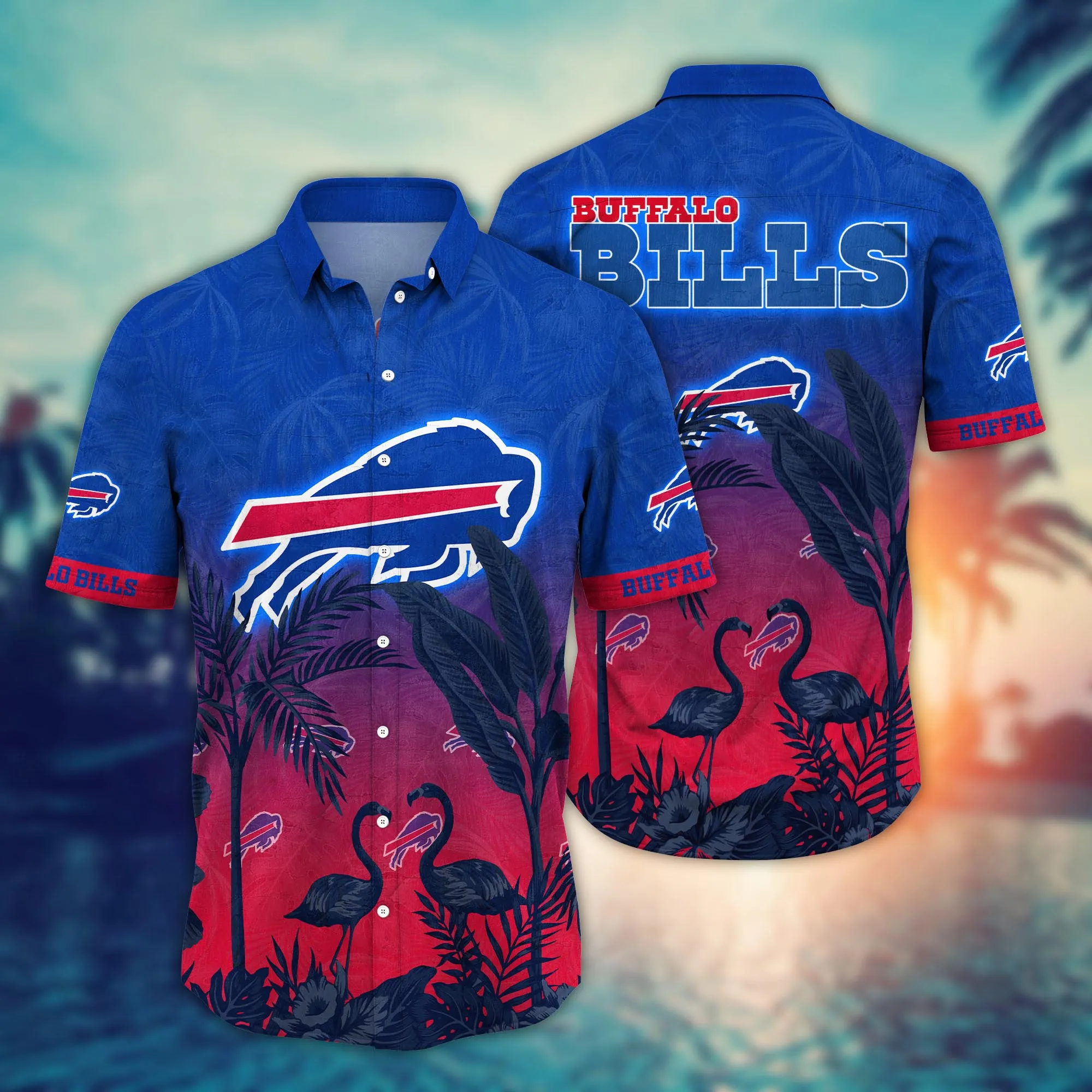 Buffalo Bills NFL Hawaiian Shirt Sunburntime Aloha Shirt