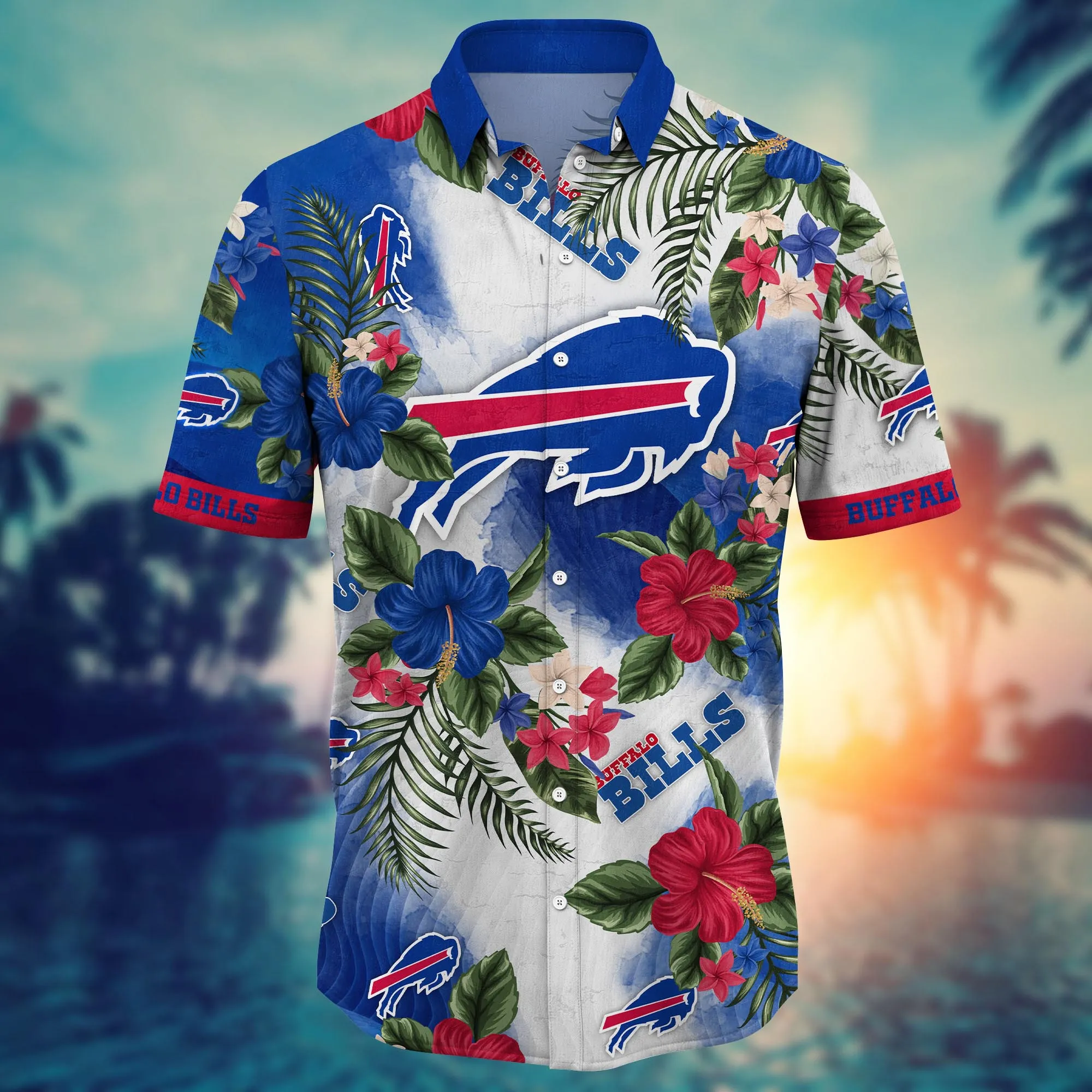Buffalo Bills NFL Hawaiian Shirt Warm Daystime Aloha Shirt