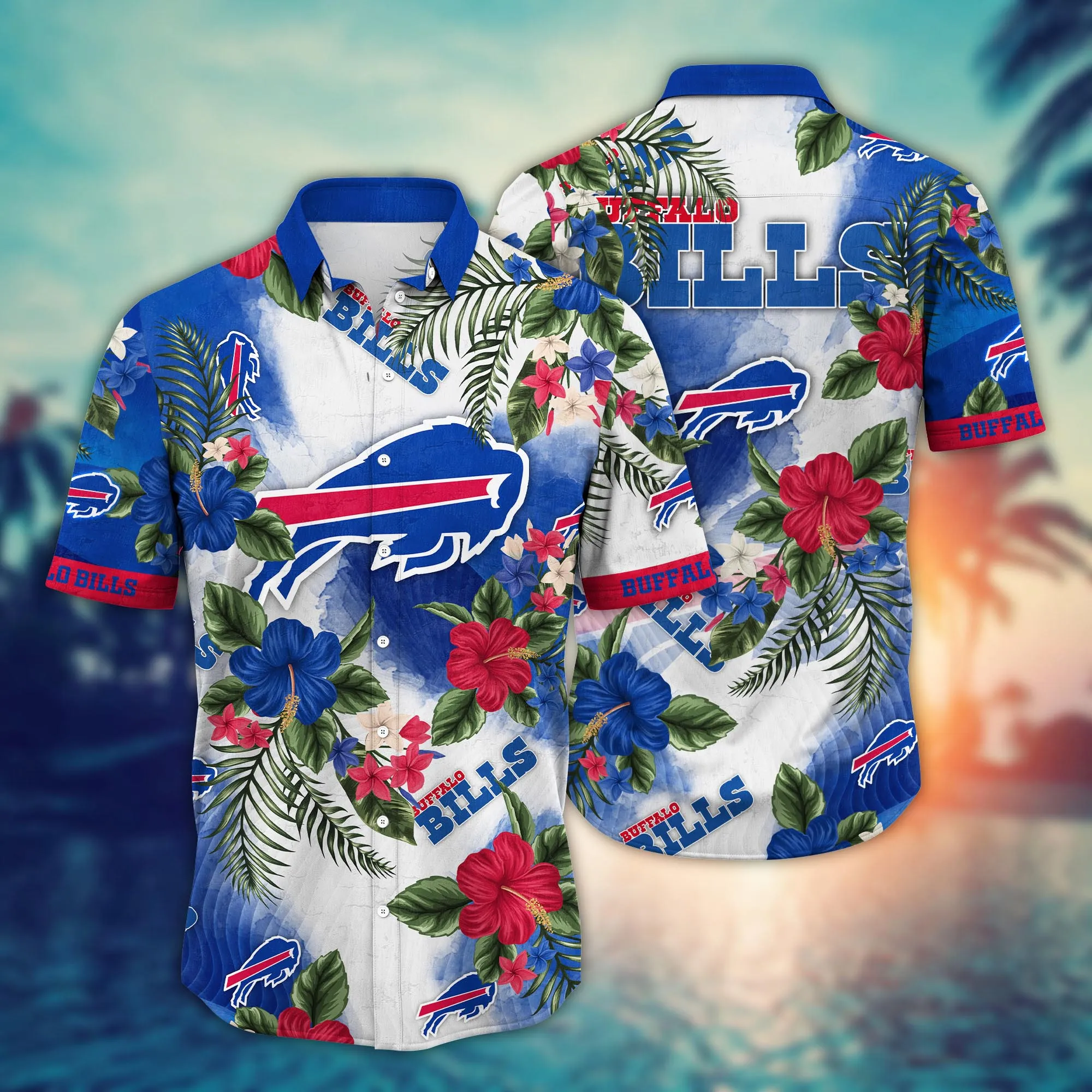 Buffalo Bills NFL Hawaiian Shirt Warm Daystime Aloha Shirt
