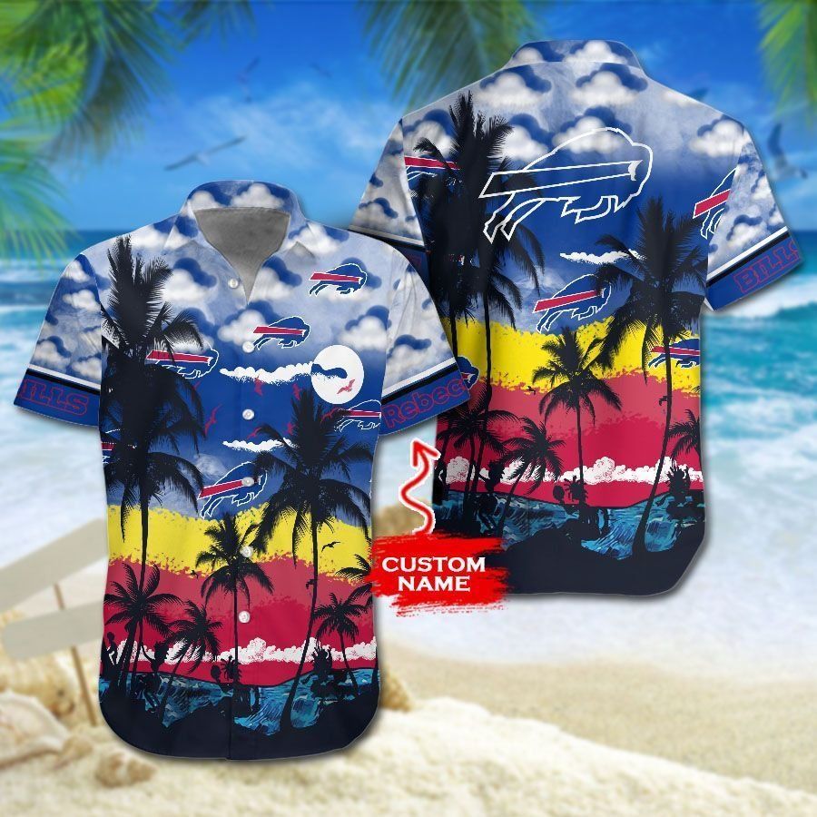 Buffalo Bills NFL Personalized Hawaiian Shirt: Graphic Print, Show Your Team Spirit