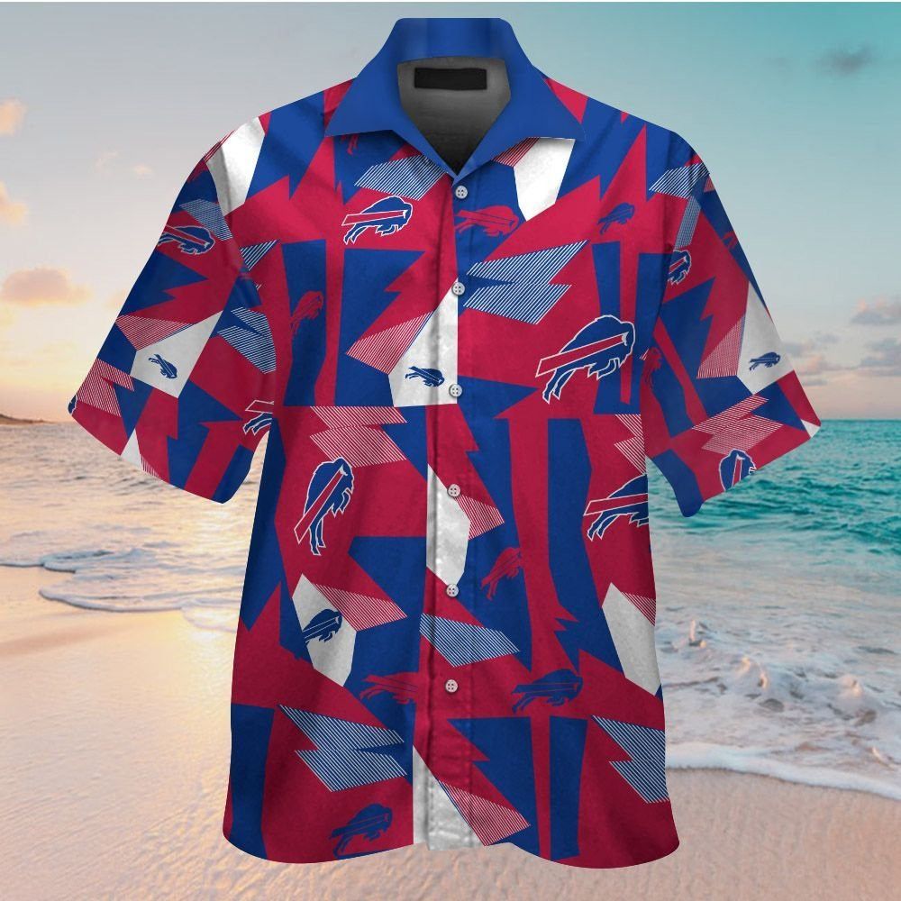 Buffalo Bills Tropical Hawaiian Short Sleeve Button Up Shirt Stylish