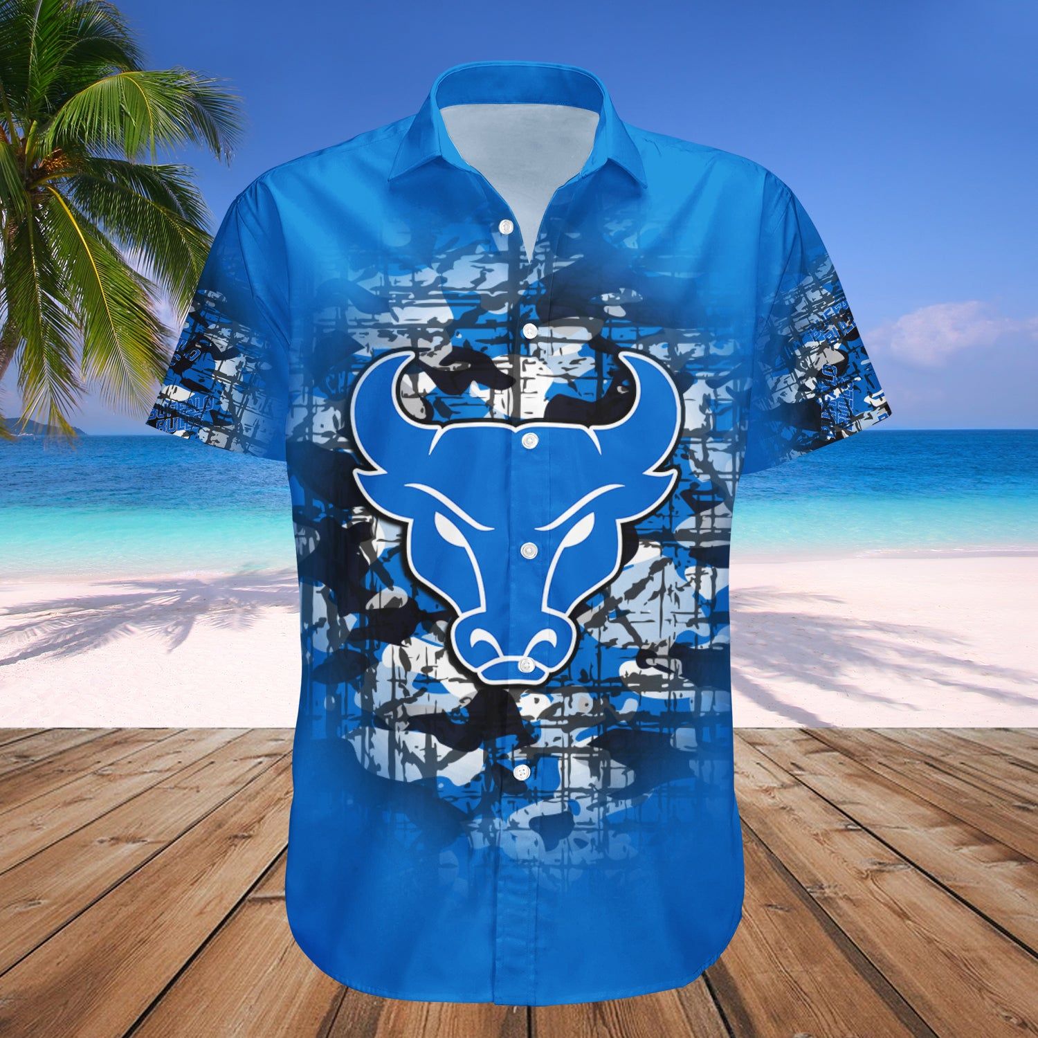 Buffalo Bulls Hawaii Shirt Camouflage Vintage – NCAA
