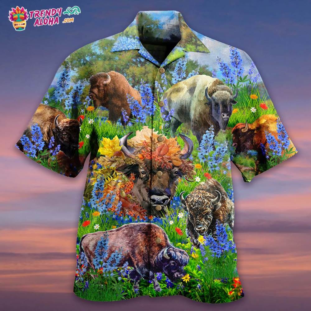 Buffalo Love Animals Hawaiian Shirt – Trendy Aloha