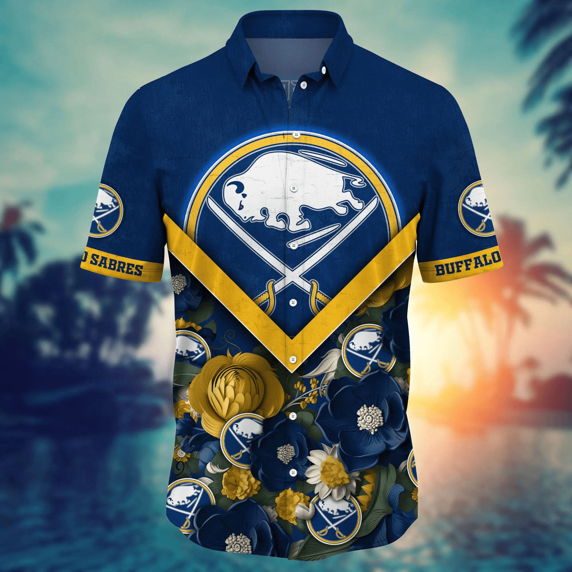Buffalo Sabres NHL Hawaiian Shirt Custom Midsummer Aloha Shirt