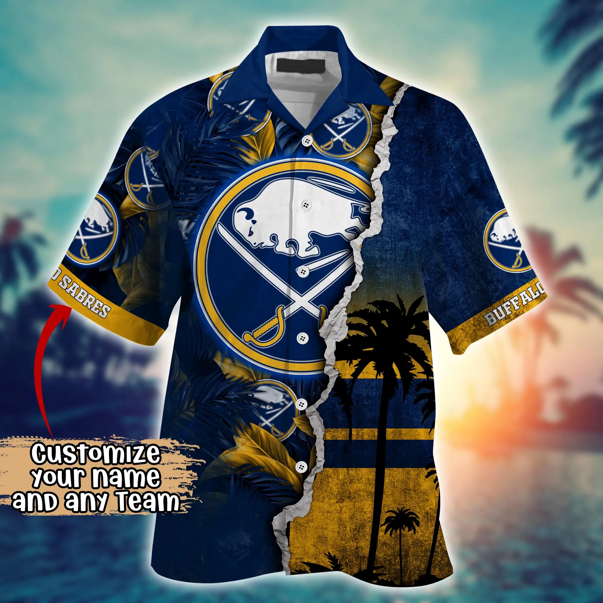 Buffalo Sabres NHL Hawaiian Shirt Custom Vacation Aloha Shirt