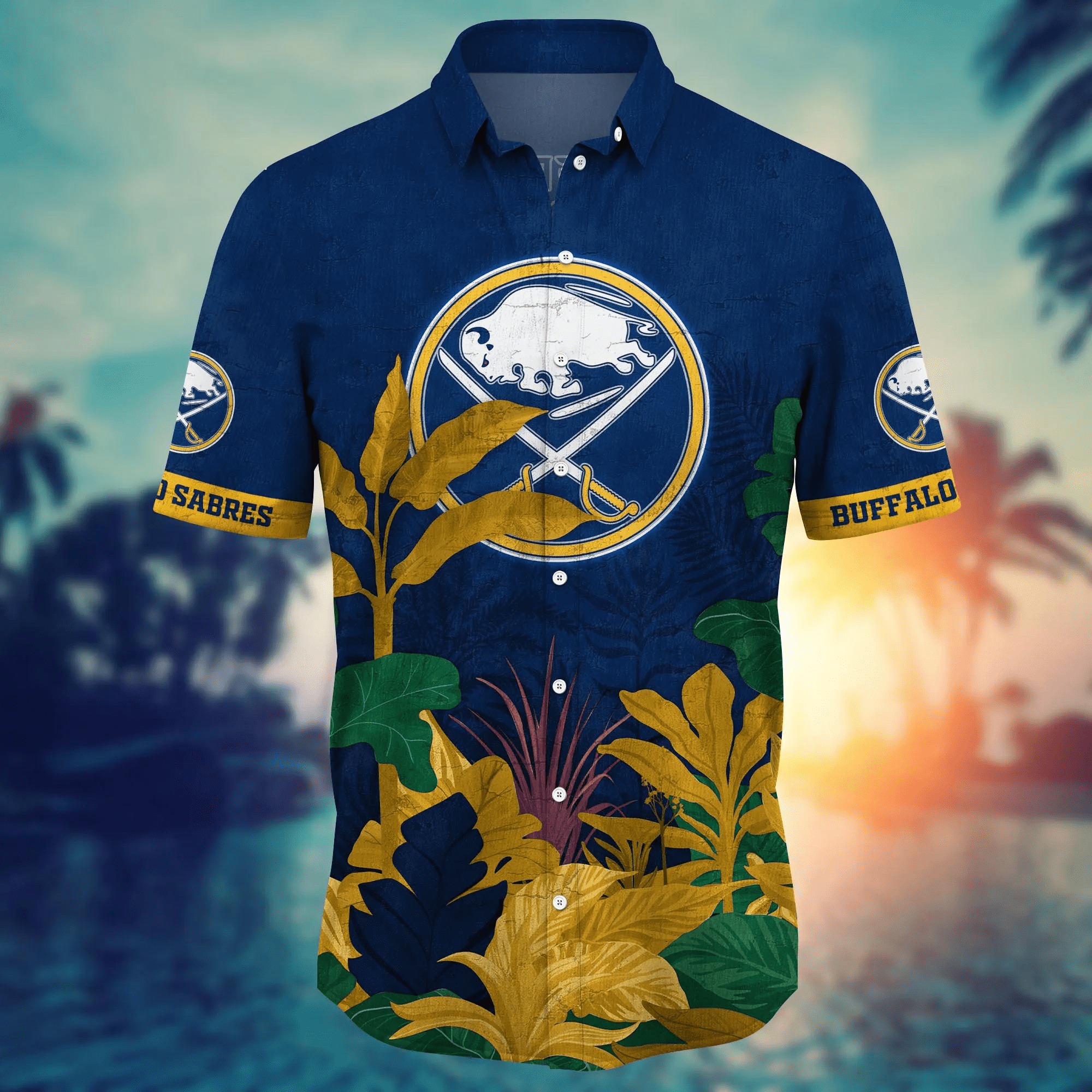 Buffalo Sabres NHL Hawaiian Shirt Sunburn Aloha Shirt