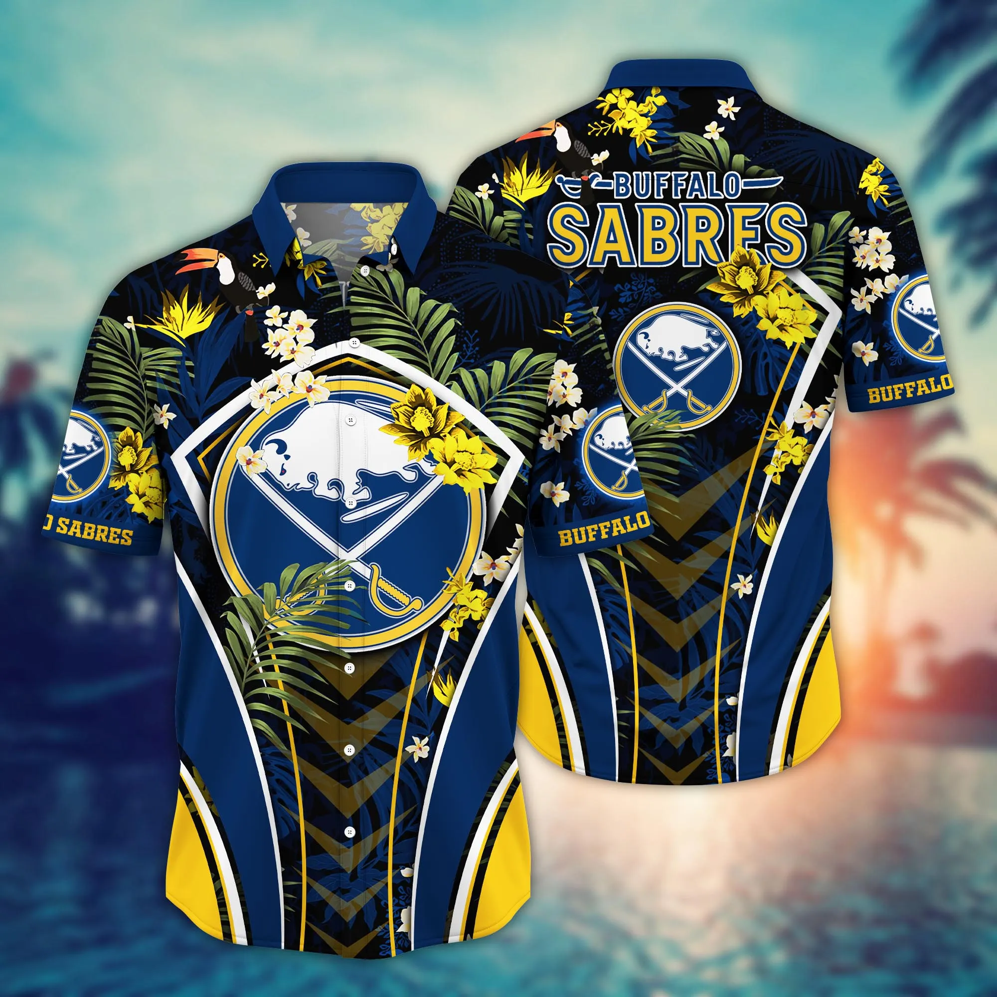 Buffalo Sabres NHL Hawaiian Shirt Tan Lines Aloha Shirt