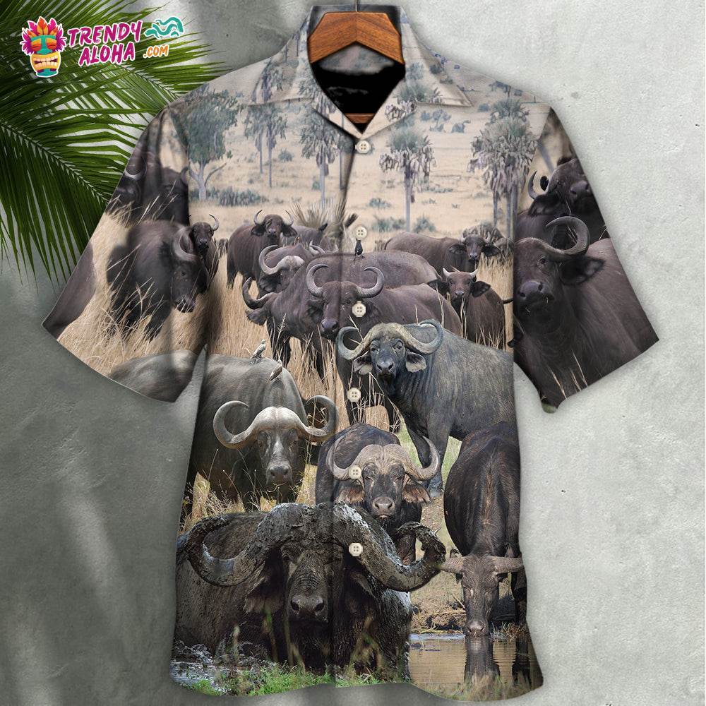 Buffalo This Is Our Happy Place Hawaiian Shirt – Trendy Aloha
