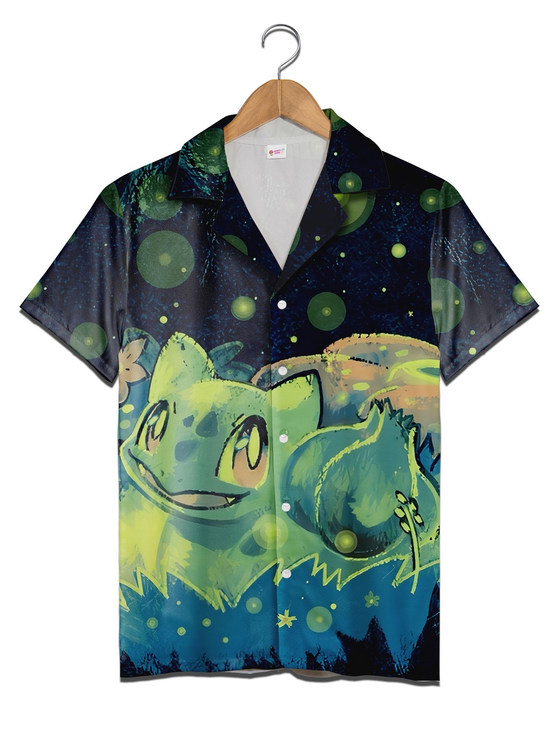 Bulbasaur Glowing Green Aesthetics Pokemon Hawaiian Shirt