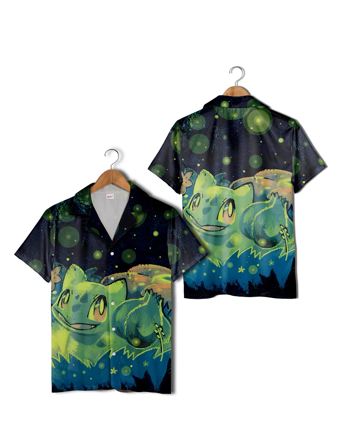 Bulbasaur Glowing Green Aesthetics Pokemon Hawaiian Shirt Bulbasaur Glowing Green Aesthetics Pokemon Hawaiian Shirt