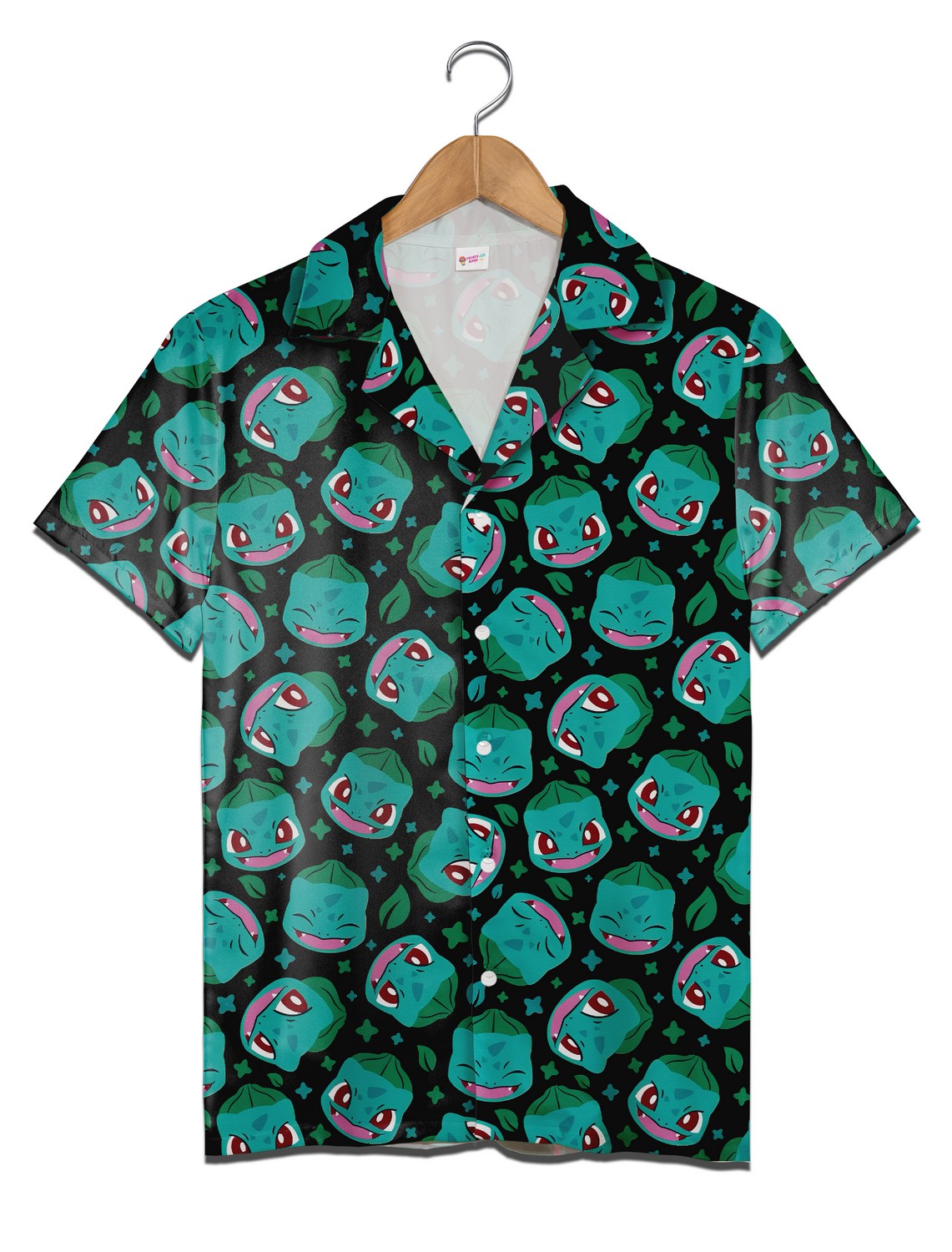Bulbasaur Grass Type Button Up Pokemon Hawaiian Shirt
