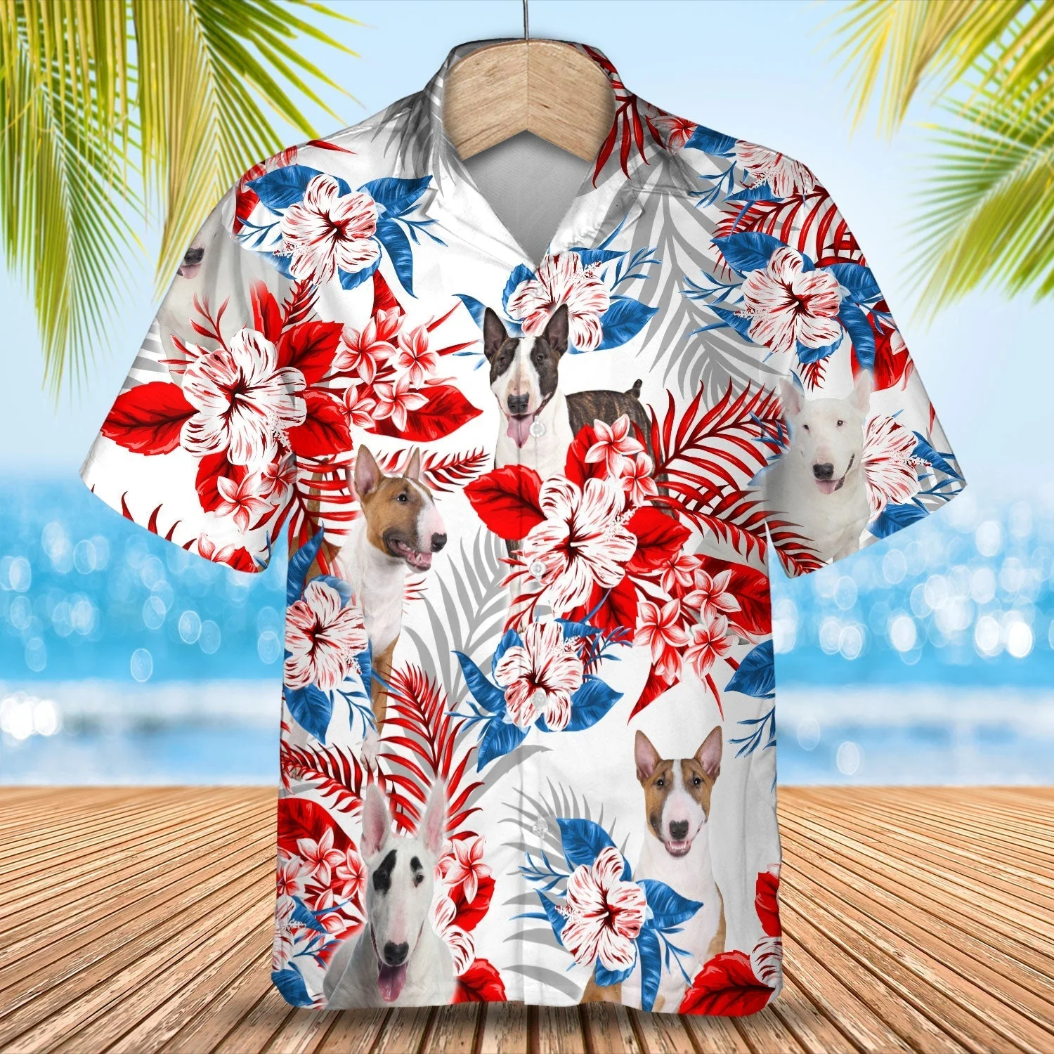 Bull Terrier Trendy Hawaiian Shirt- Summer Aloha Shirt, Trendy Hawaiian Shirt For Men And Women Bull Terrier Trendy Hawaiian Shirt- Summer Aloha Shirt, Trendy Hawaiian Shirt For Men And Women